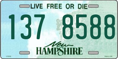 NH license plate 1378588