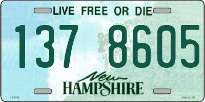 NH license plate 1378605