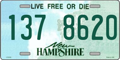 NH license plate 1378620