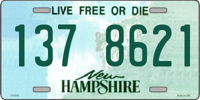 NH license plate 1378621
