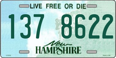 NH license plate 1378622