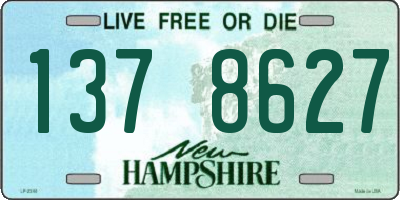 NH license plate 1378627
