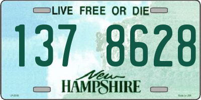 NH license plate 1378628