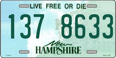 NH license plate 1378633