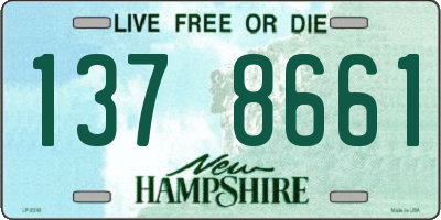 NH license plate 1378661