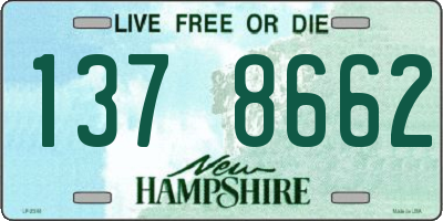 NH license plate 1378662