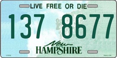 NH license plate 1378677