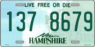 NH license plate 1378679