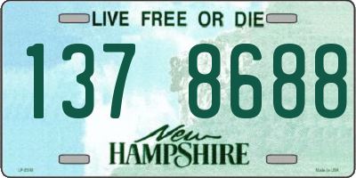 NH license plate 1378688