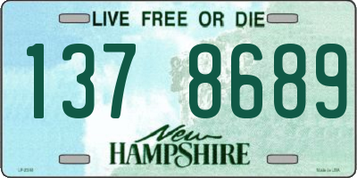 NH license plate 1378689