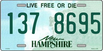 NH license plate 1378695