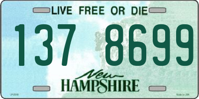 NH license plate 1378699