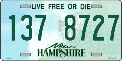 NH license plate 1378727
