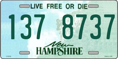 NH license plate 1378737