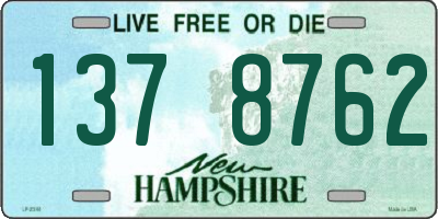 NH license plate 1378762