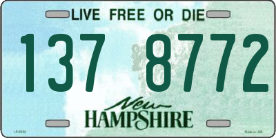 NH license plate 1378772