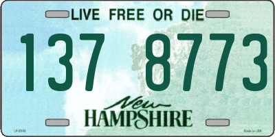 NH license plate 1378773