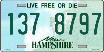 NH license plate 1378797