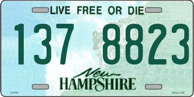 NH license plate 1378823