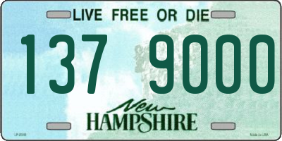 NH license plate 1379000