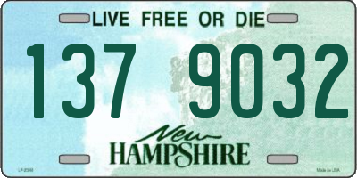 NH license plate 1379032