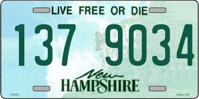 NH license plate 1379034