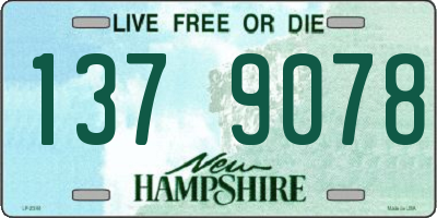 NH license plate 1379078