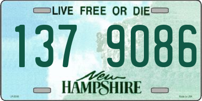 NH license plate 1379086