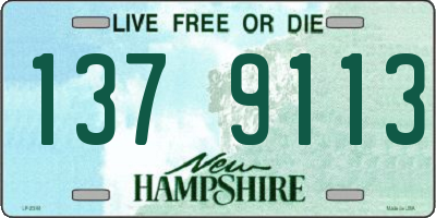 NH license plate 1379113