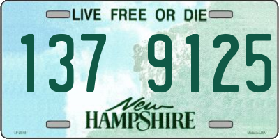 NH license plate 1379125