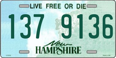 NH license plate 1379136