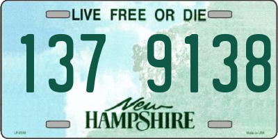 NH license plate 1379138