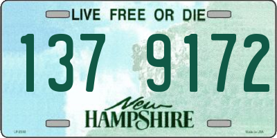 NH license plate 1379172