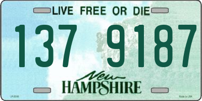 NH license plate 1379187