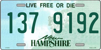 NH license plate 1379192