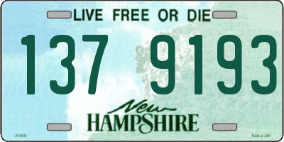 NH license plate 1379193