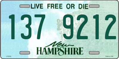 NH license plate 1379212