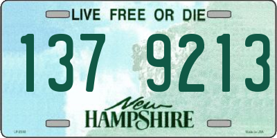 NH license plate 1379213
