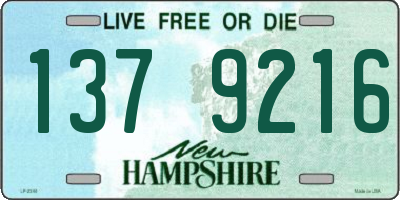 NH license plate 1379216