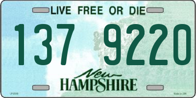 NH license plate 1379220