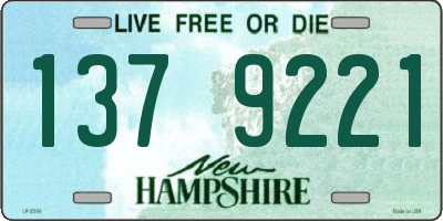 NH license plate 1379221