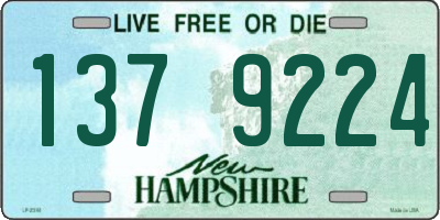 NH license plate 1379224