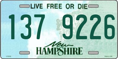 NH license plate 1379226