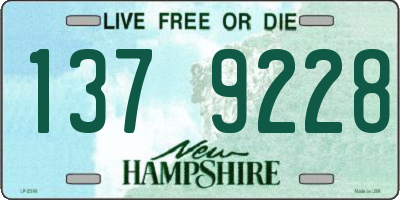 NH license plate 1379228