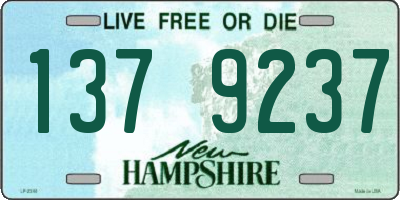 NH license plate 1379237