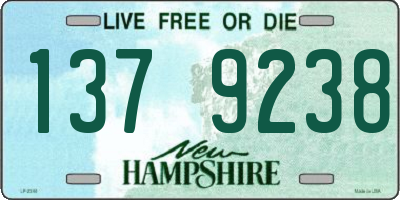 NH license plate 1379238
