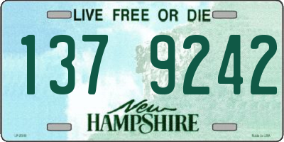 NH license plate 1379242