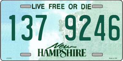 NH license plate 1379246