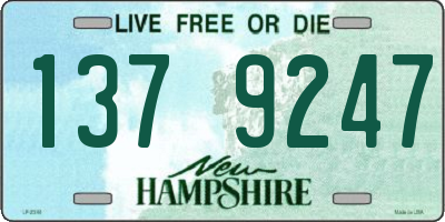 NH license plate 1379247