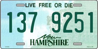 NH license plate 1379251